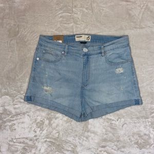 High Rise Denim Shorts